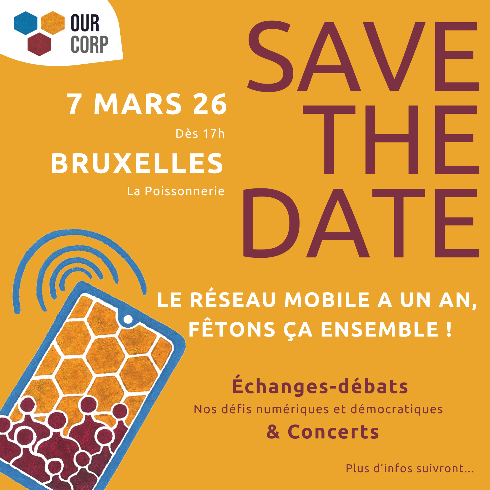 OurCorp-feest op 7 maart 2026